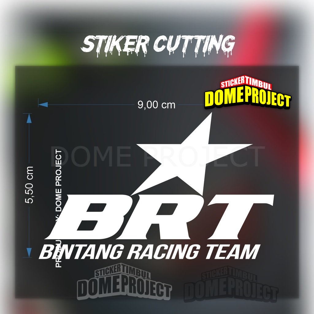 Stiker BRT Stiker Cutting Motor