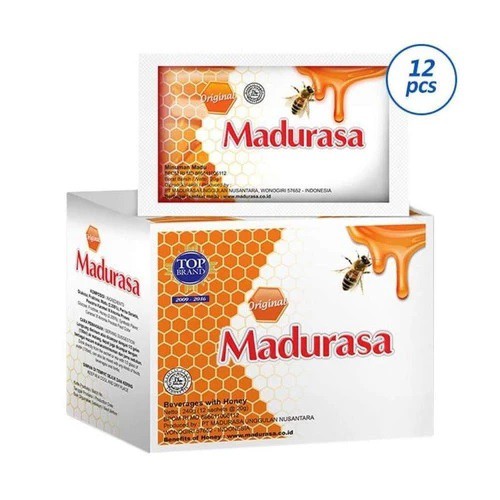 Madurasa Original 1 Box 12 Sachet Madu Sachet Rasa Original Praktis Kemasan Efisien Jual Perbox Madu