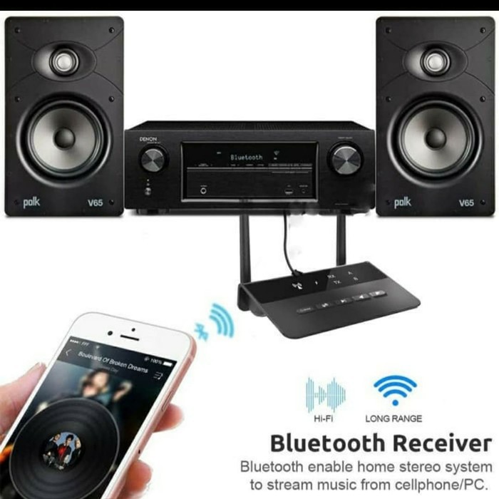 Adapter Bluetooth 5.0 Audio Transmitter Receiver RX Bypass Aptx LL