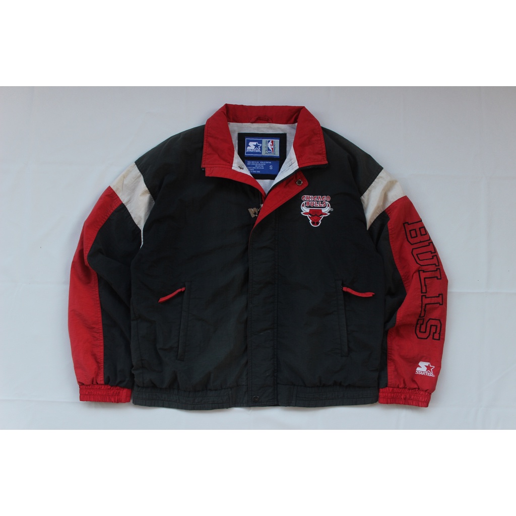 JAKET VINTAGE 90s STARTER CHICAGO BULLS NBA OFFICIAL LICENSED ORIGINAL SECOND