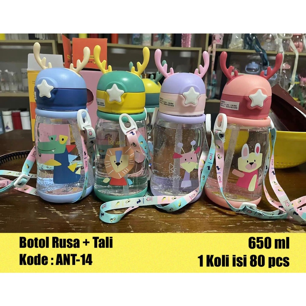 BELLA - BOTOL MINUM ANAK BINTANG TANDUK RUSA UKURAN 650 - 700 ML