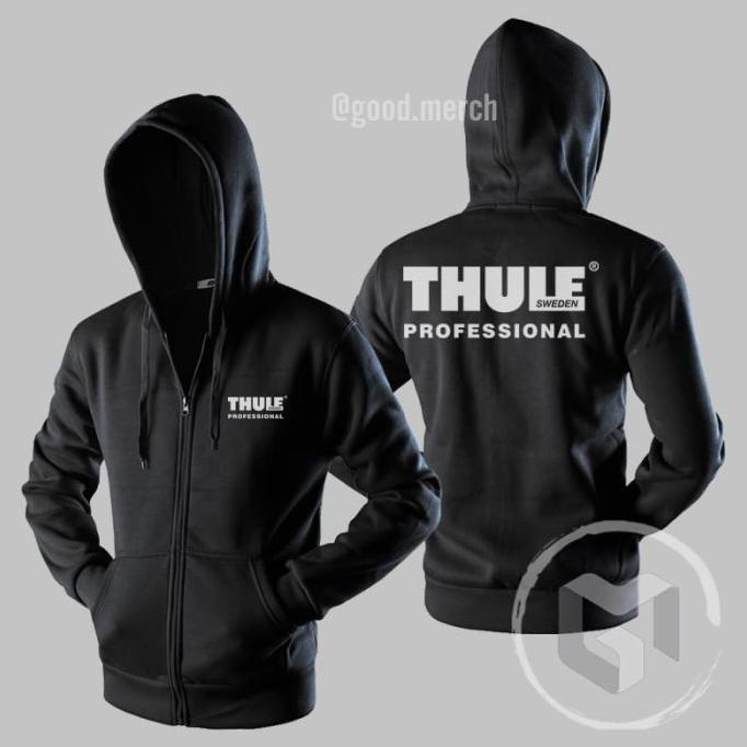 Jaket Hoodie Sweater Thule Sweden Professional Sweatshirt Zipper