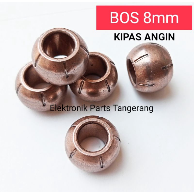 BOS KIPAS ANGIN AS 8mm BENTUK GARIS BEARING KIPAS ANGIN BOS KIPAS AS 8mm BOSHING KIPAS ANGIN 8MM LAH