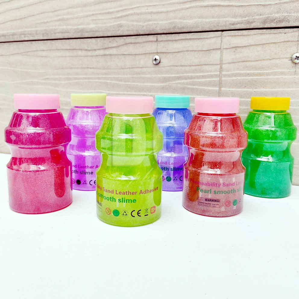 SLIME CLEAR JELLY GLITTER KUPU YAKUL BUTTERFLY WANGI BOTOL BESAR