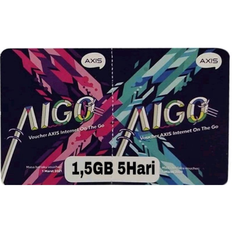 Vocer Axis 1,5gb/ 5Hari minim 20pcs boleh campur