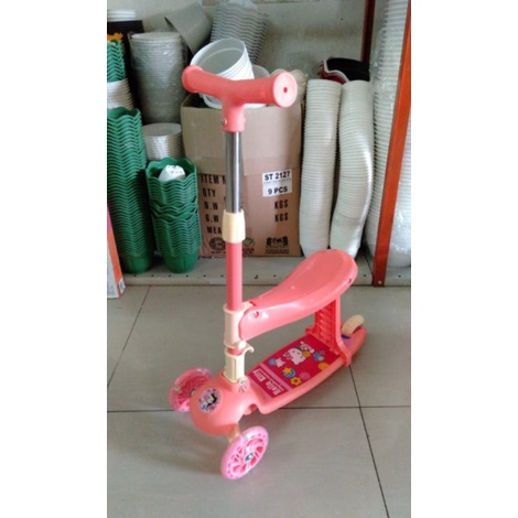 Mainan Skuter anak Scooter ada tempat duduk SL001P / SCD-001