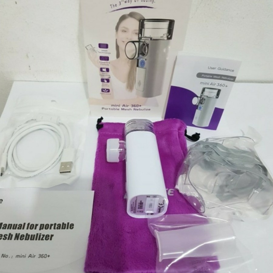 NEBULIZER PORTABLE MESH FEELLIFE MINI AIR 360+ NEBULIZER ULTRASONIC NESCO MESH NEBULIZER PORTABLE