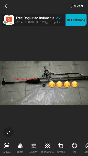 Rack Stir Rack Steer Power Steering Toyota Rush Minyak Original Toyota