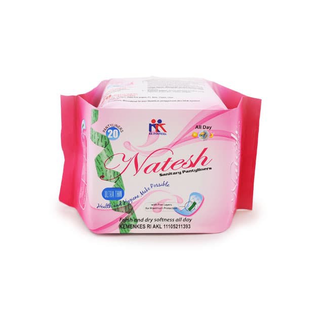 Jual Murah Natesh Pantyliner - Pembalut Kesehatan Magnetic Herbal Sanitary Pad