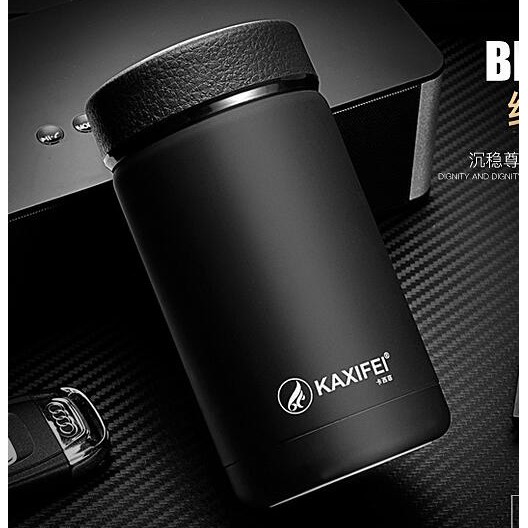 Botol Minum Thermos Mini Stainless Steel 400ML OneTwoCups Black