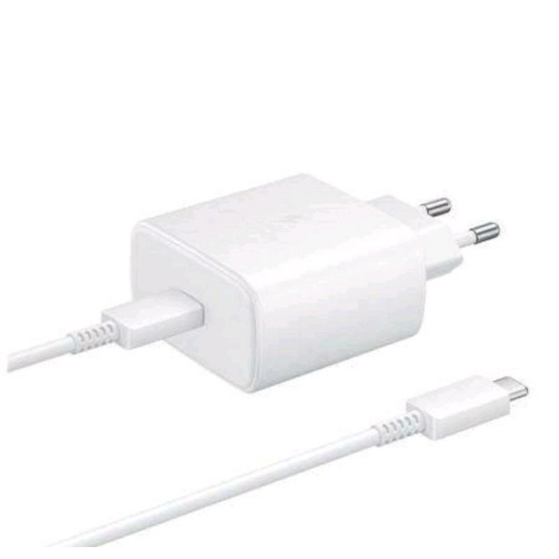 Charger Samsung Note 20 S20 S21 45 Watt Super Fast Charging Type-C Original Packing Travel Adapter