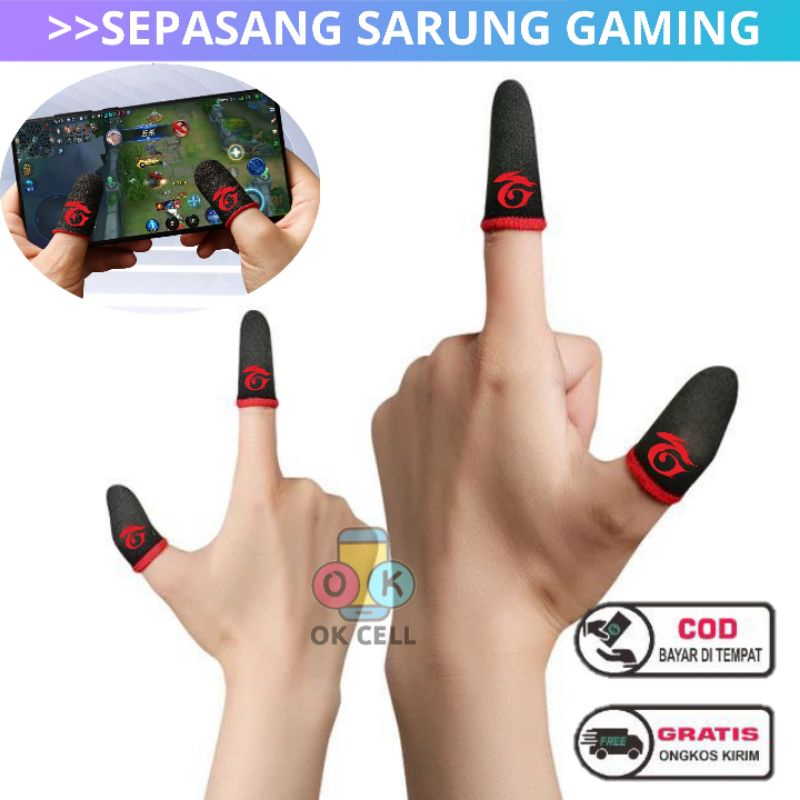GARENA Sarung Tangan Jari Jempol Buat Game Gaming Esport Anti Keringat Premium