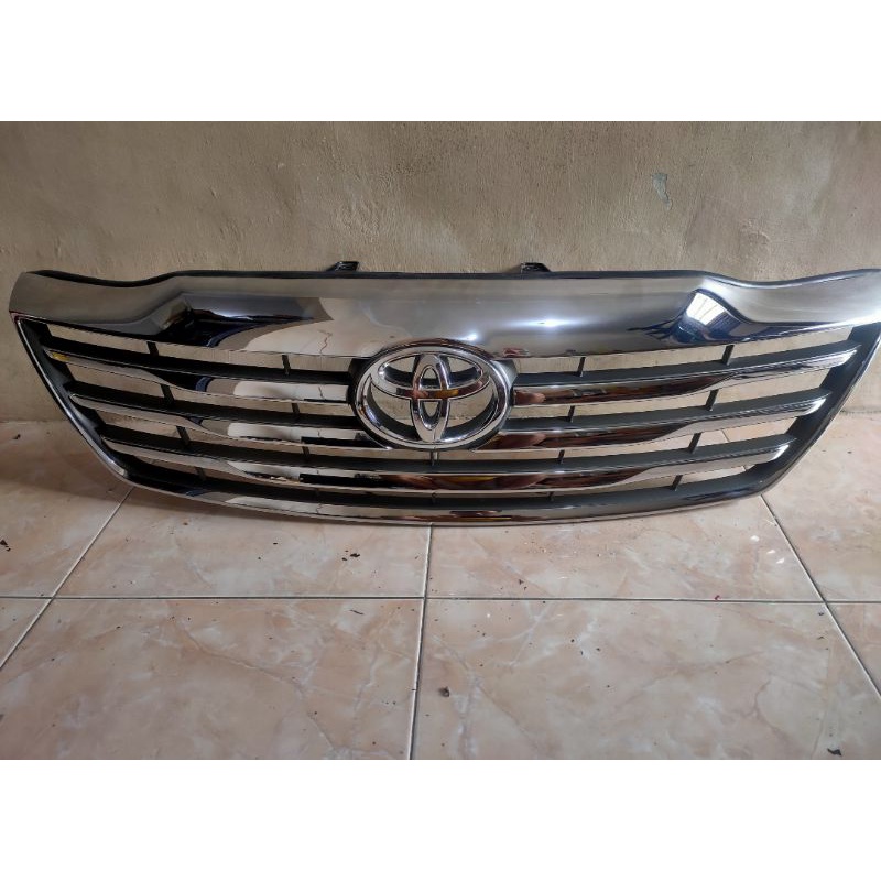 list gril depan fortuner 2012-2015 crom original