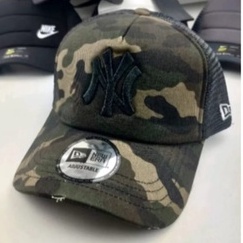 Topi Baseball Topi Trucker Hats NY Army Camo Loreng Unisex