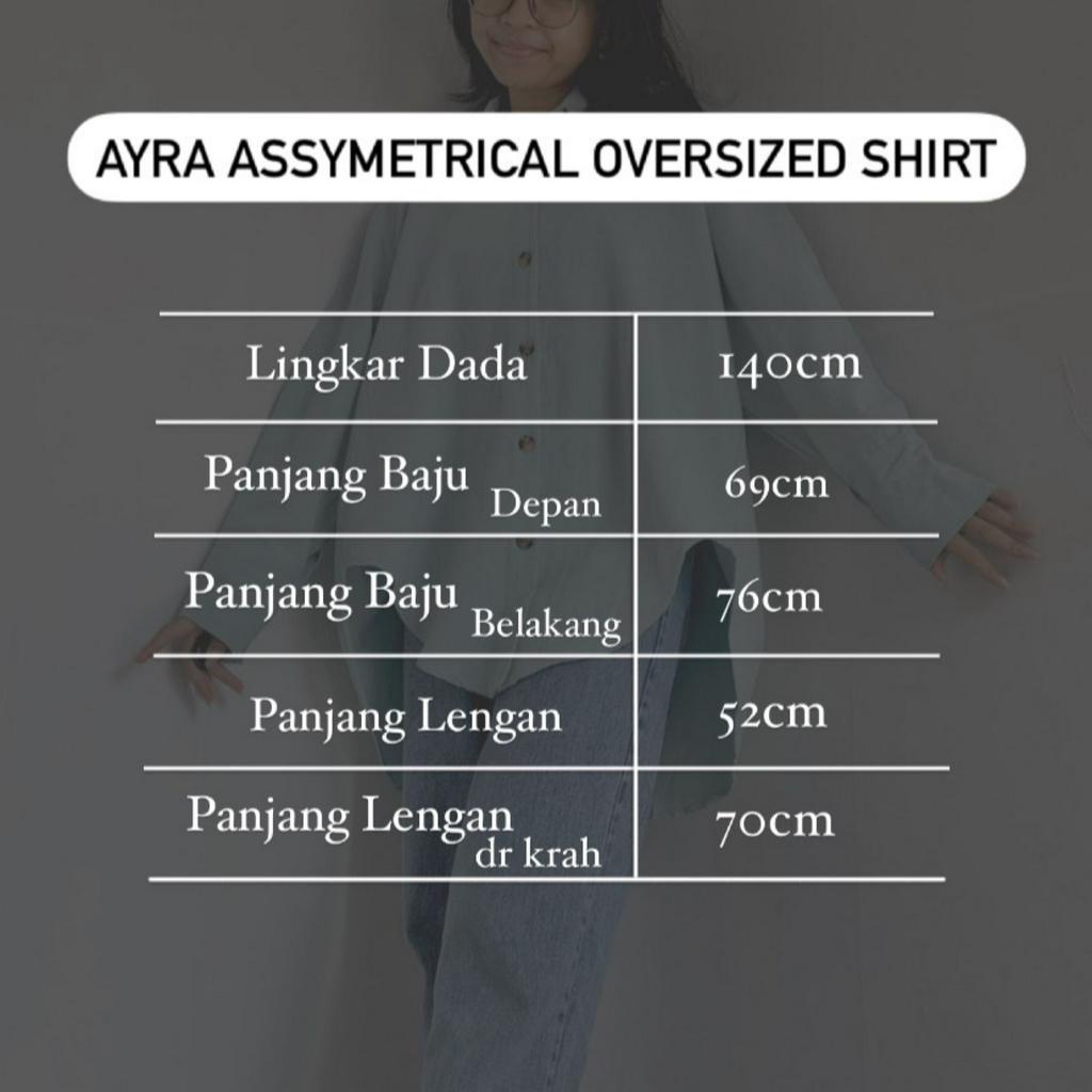 CANDIEZ AYRA Assymmetrical Oversized Shirt!