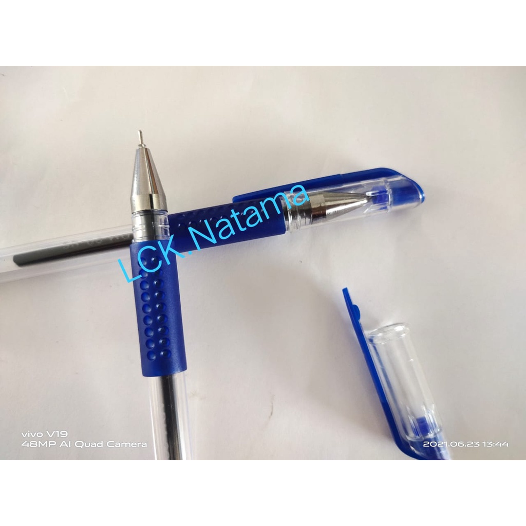 

ESCO Pen Gel 0.5mm ES-588 - pena gel 0.5mm Blue Ink pulpen jel