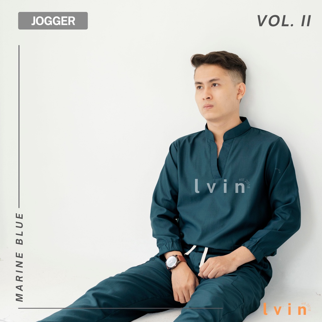 [ Lvin ] Vol II  - Baju OKA Joger Lengan Panjang Mandarin Collar / Baju Jaga / Set Baju Celana Jaga Oka / Dokter Lengan Pendek / Baju OK / Dare Series