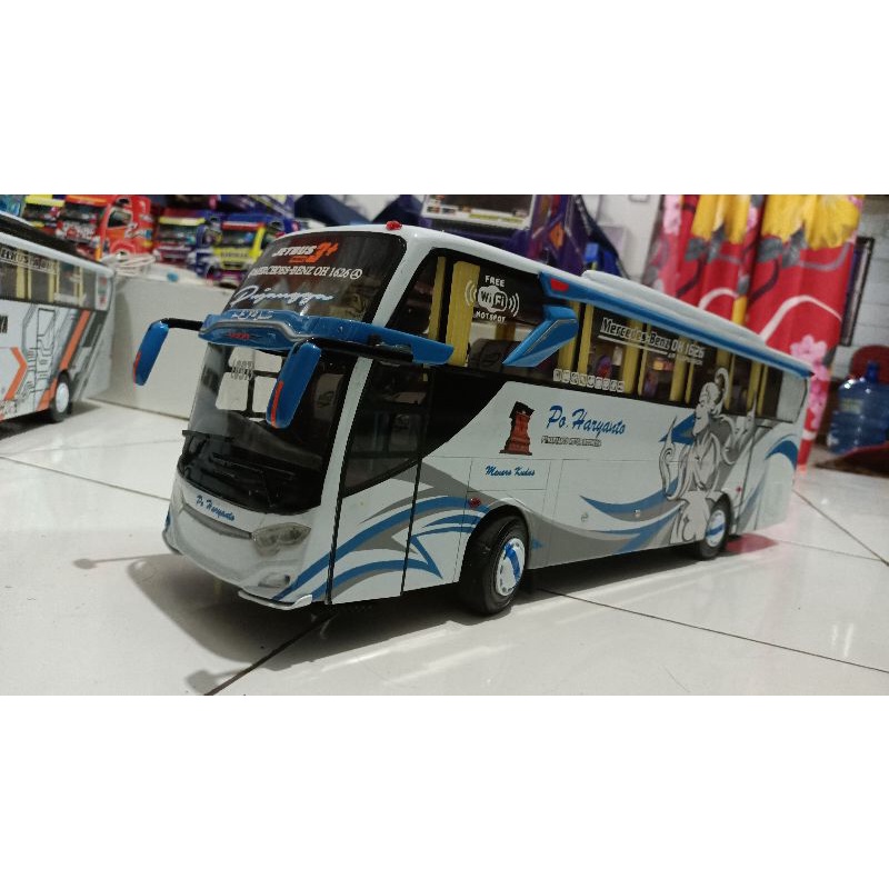 Miniatur Bis Haryanto Pujangga Full Spek Skala 20 RC