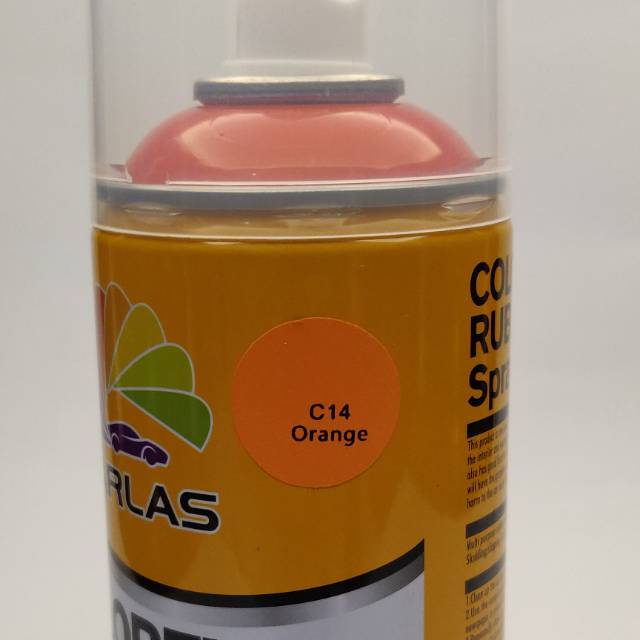 CARLAS RUBBER PAINT ORANGE C14 DOFF CAT KARET CAT SEMPROT PYLOX 400ml