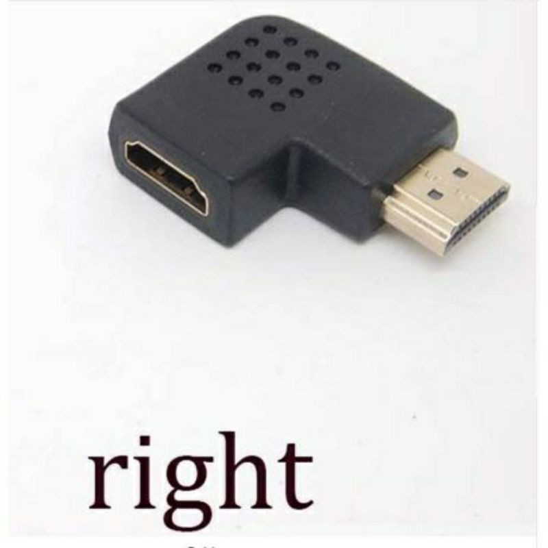 HDMI Adapter Male to Female L Shape Left Right / Right Kanan Mysunstore