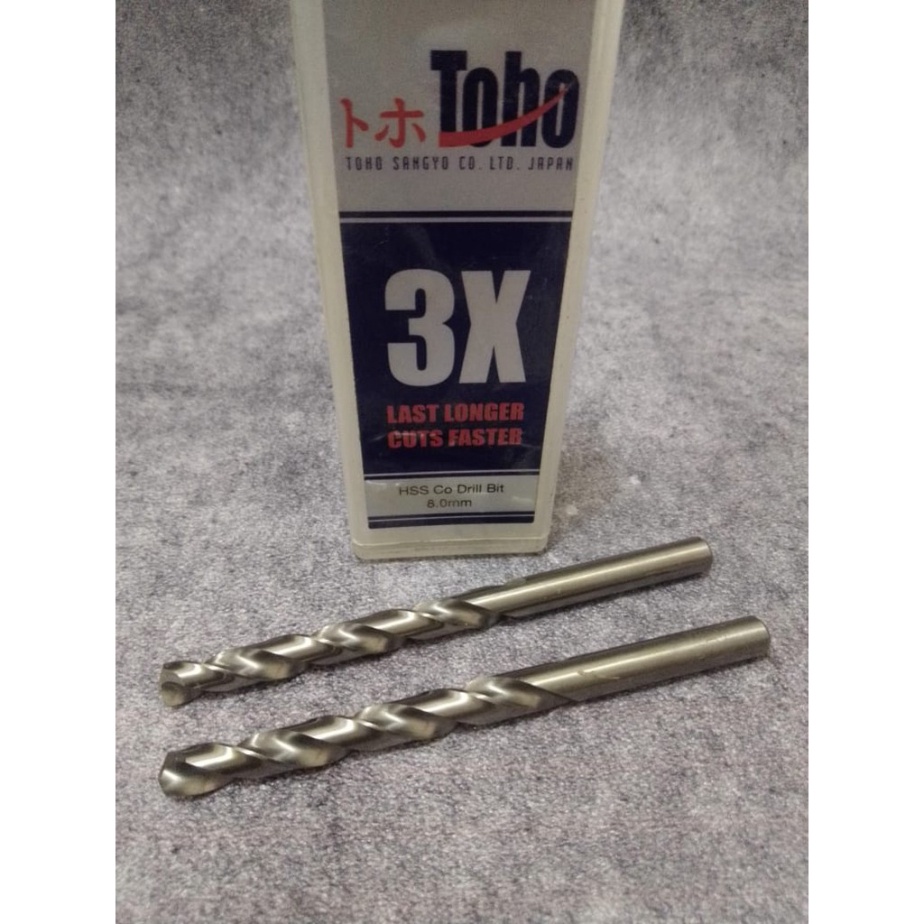 TOHO Mata Bor Besi 8.0 mm TOHO HSS Cobalt Stainless