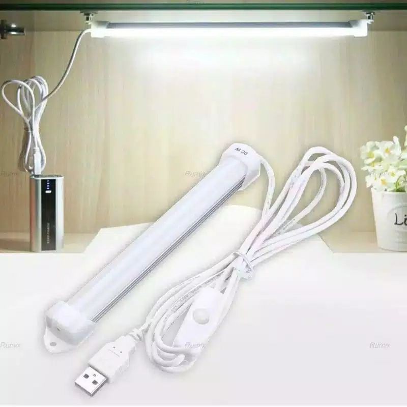 lampu neon panjang strip 20w 30w/tabung led usb lampu belajar kerja magnet