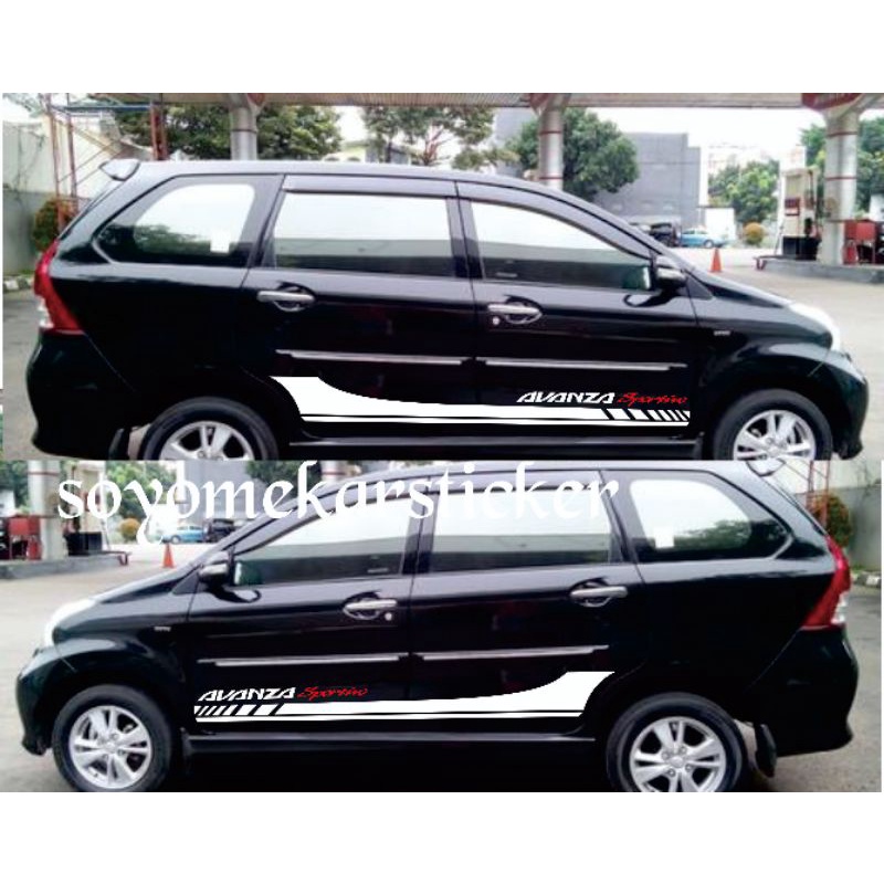 STIKER MOBIL STICKER CUTTING LIS BODY MOBIL AVANZA