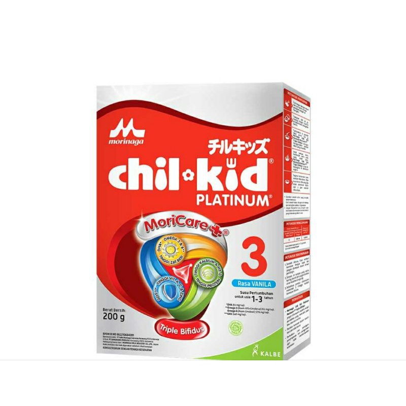 Morinaga Chil Kid Susu Platinum 3 MoricareVanila 200G