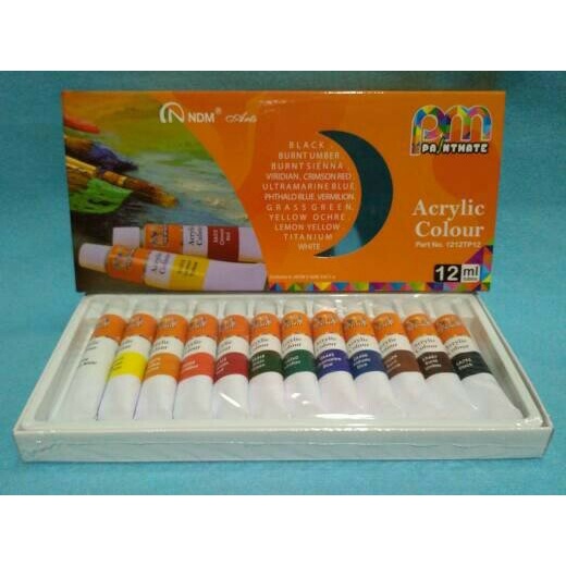 

sale Cat Acrylic Acrylic colour 12 warna merk NDM Murah