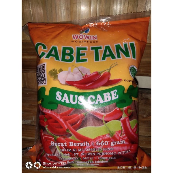 

Cabe Tani Saus Cabe Wowin | Saus Bantal 660gram