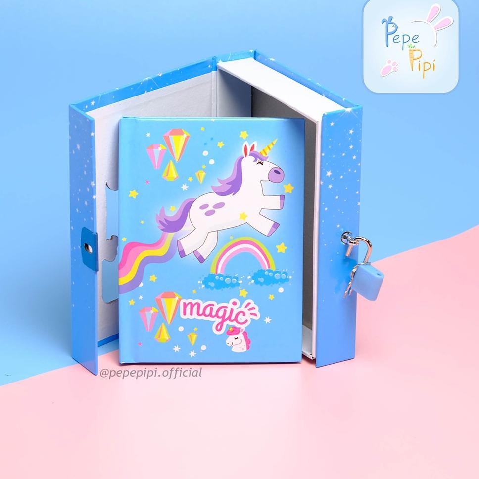 

Buku Diary Unicorn Note Book Dengan Kunci Gembok Tebal bisa COD (ART. F5430)