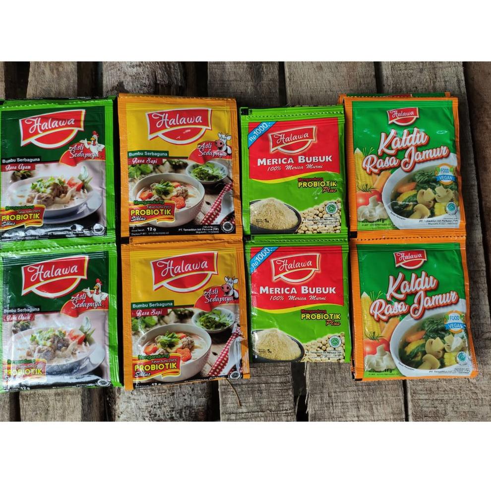 

nf✼Ready Stock✪➽ HALAWA BUMBU MASAK Organik plus Probiotik - Halawa Kaldu Penyedap Rasa Non MSG 85 ✼