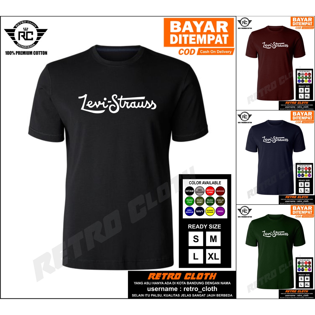 LEVIS / Kaos Tshirt Baju Pria Combed 30s Distro LEVIS 3