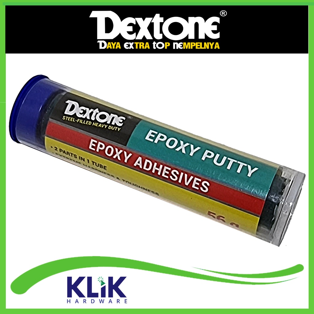 Dextone Lem Epoxy Putty Stik Dodol Lem Porting Blok Mesin 56 Gram