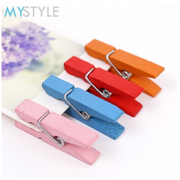 KLIP PENJEPIT FOTO (1 SET = 10/20 PCS) BAHAN KAYU KLIP FOTO WOODEN PHOTO CLIP WOOD CLIP MURAH