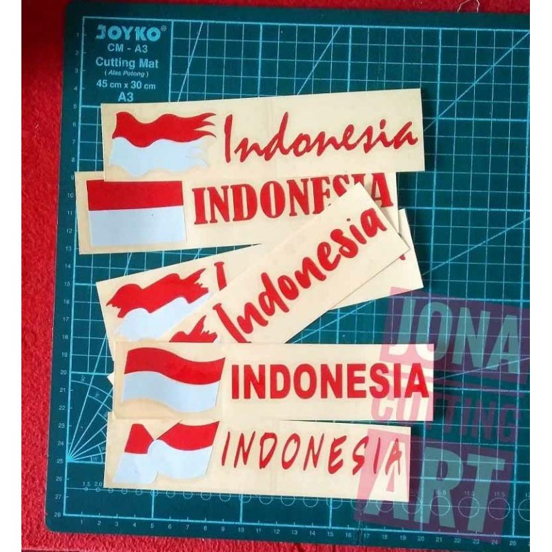 

Sticker cutting bendera merah putih indonesia