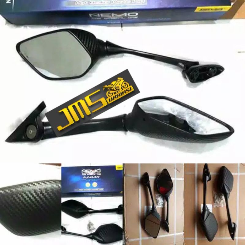 Spion R25 NMAX PENDEK DAN PANJANG MEREK NEMO NMAX PCX R15 R25 CBR NINJA DLL