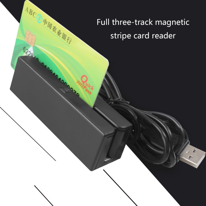 Btsg Three-track Stripe Card Reader Kartu Pembaca Kartu Magstripe Scanner