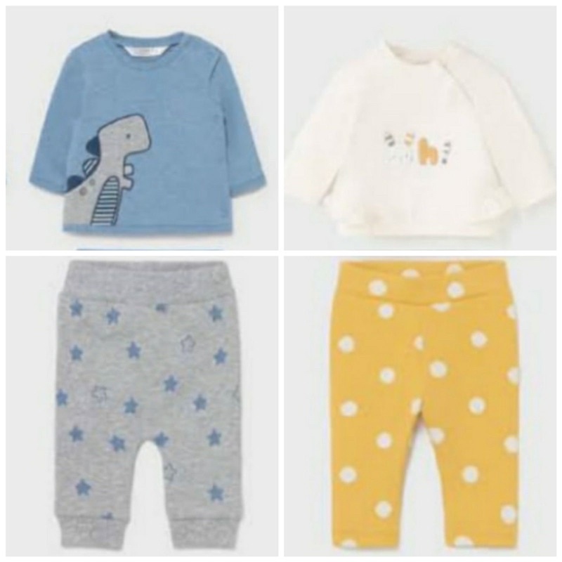 Special Collection Baby Newborn - 9bulan Catell Love 3in1 Set dan Piyama Trackpants Bayi