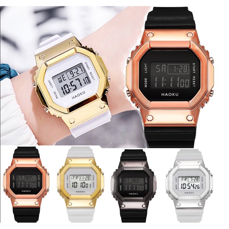 Jam Tangan Pria Olahraga Modis Digital Men Watch Multi Functional Sports Waterproof Watches Jam