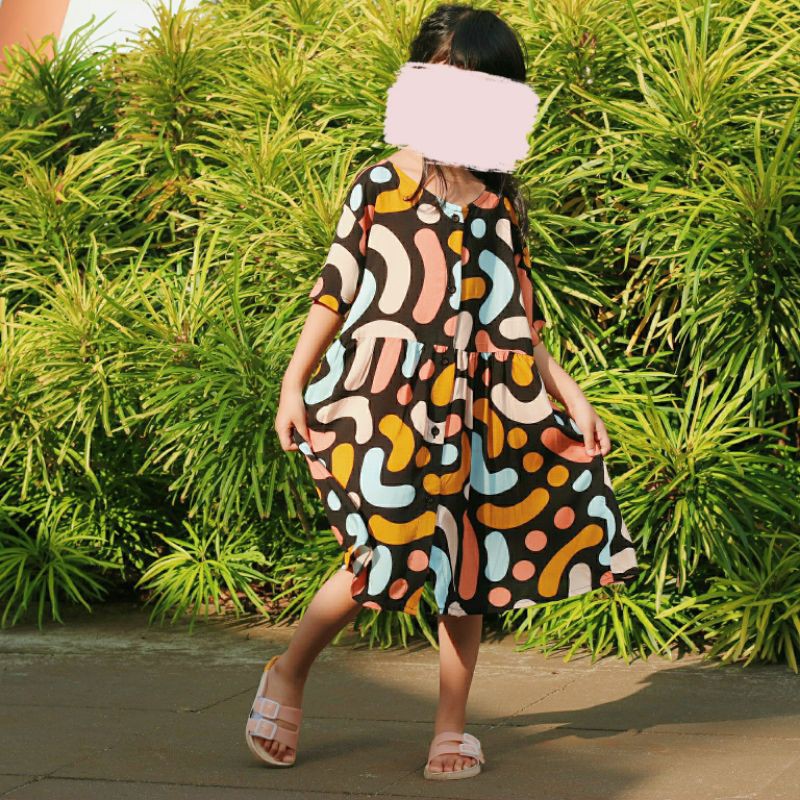 jolly daster, daster anak, daster rayon, daster anak rayon, dress kids, dress rayon, dress anak