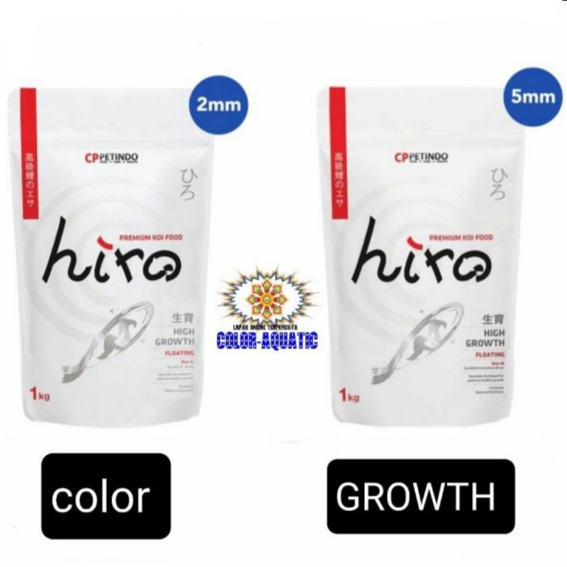 Hiro Color and Growth pakan ikan mas koi 1kg