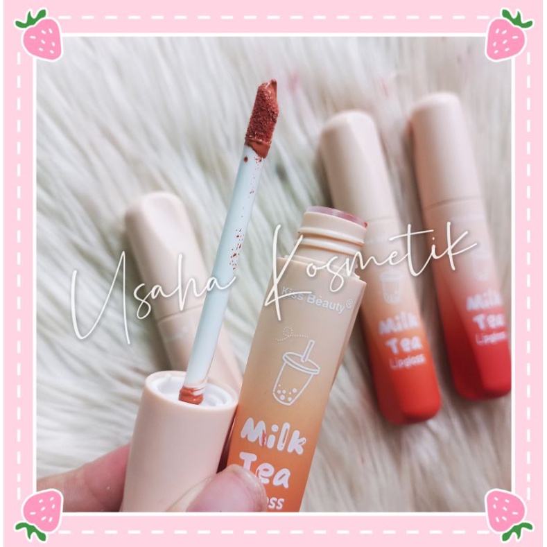 PROMO!! LIPGLOSS KISS BEAUTY MILK TEA BEST SELLER NO. 70252