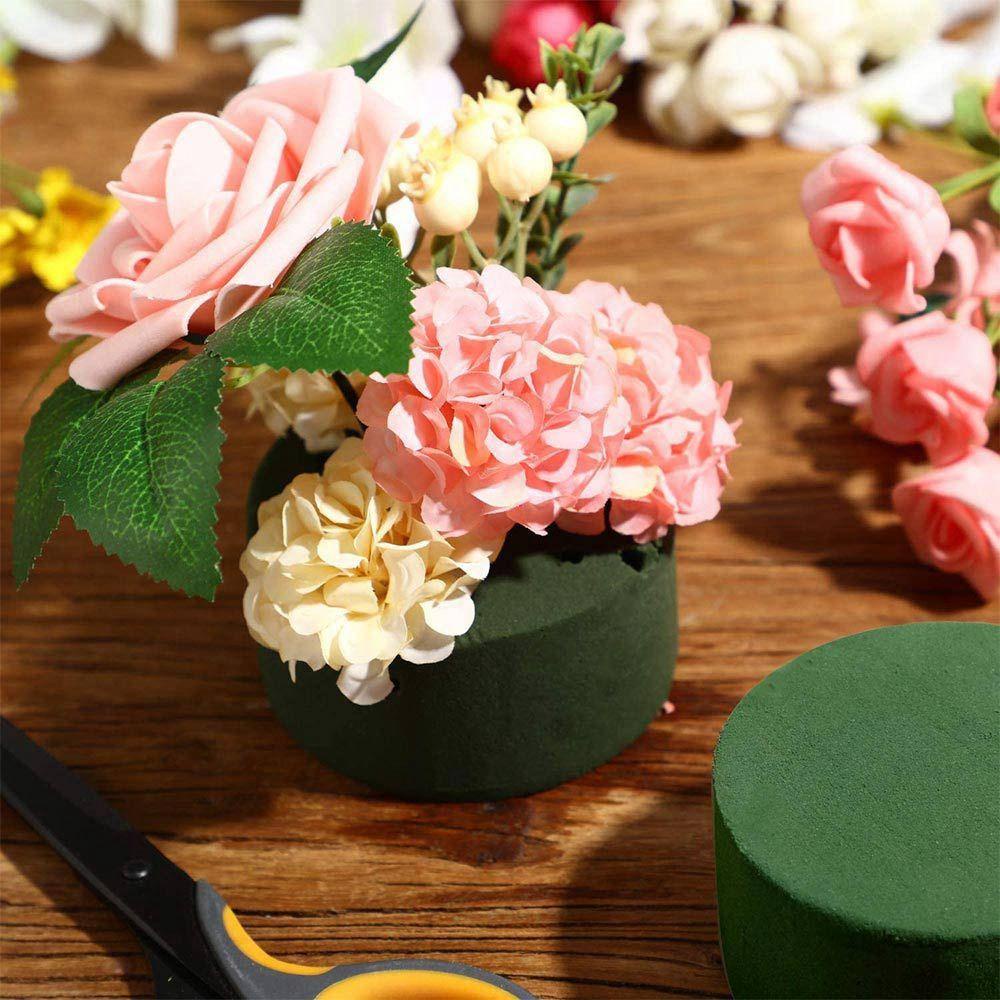 [Elegan] Floral Foam Bulat Daya Serap Air Kuat Untuk Rangkaian Bunga Flower DIY Craft Styrofoam Blok