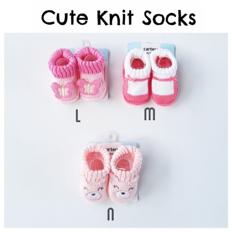 Kaos Kaki Rajut Bayi Baby Cute Knit Socks