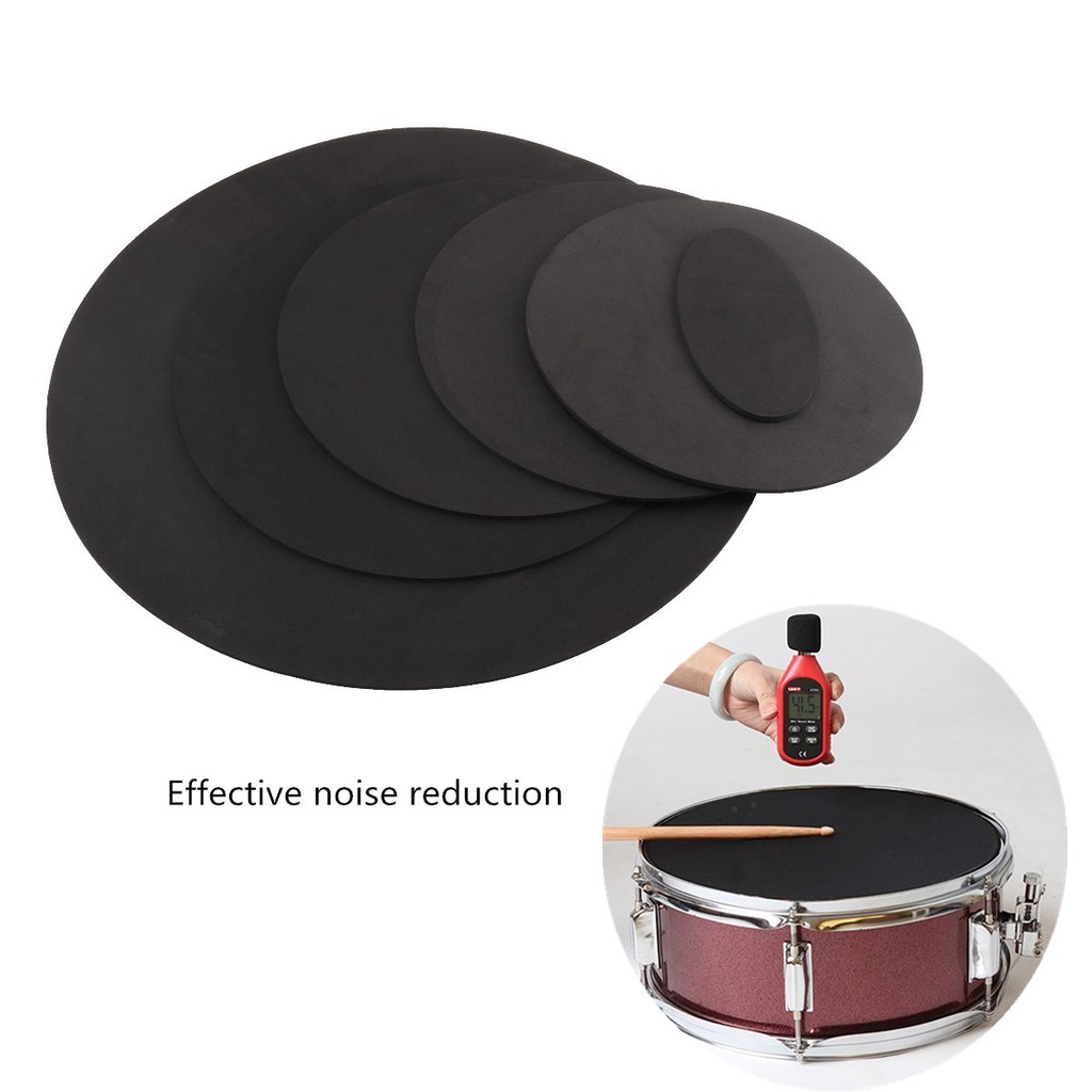 Slade 10pcs / Set Pad Peredam Suara Drum Untuk Latihan