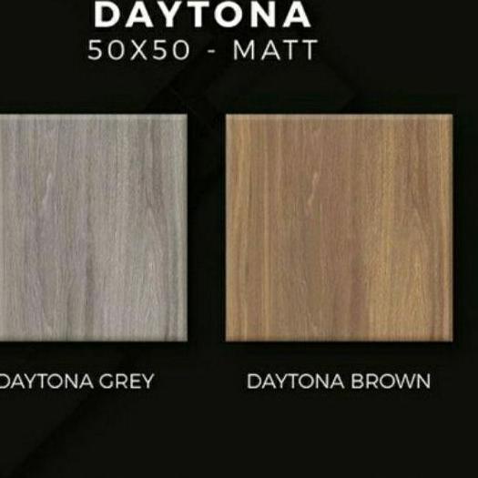 Wow Murah Meriah.. Keramik 50x50 Matt Motif Kayu Daytona Brown dan Grey Grade A