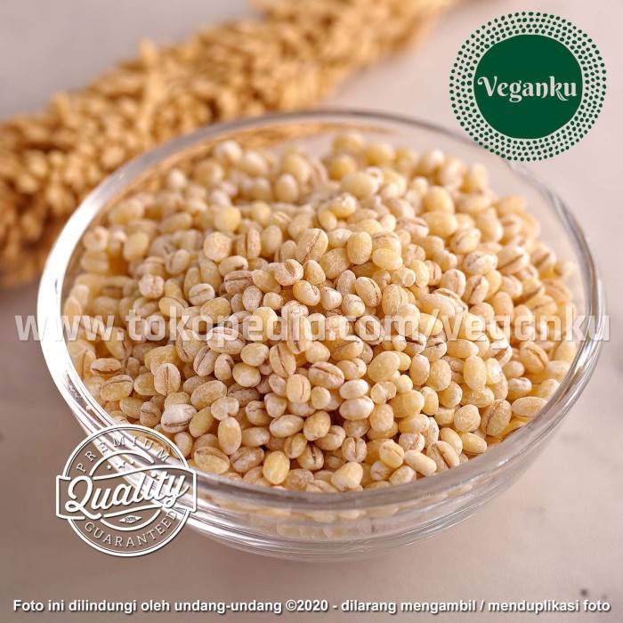 

vd201gf Veganku - Biji Jali-Jali Barley Seed 500G Jali Organik Premium Pearl Dscscv