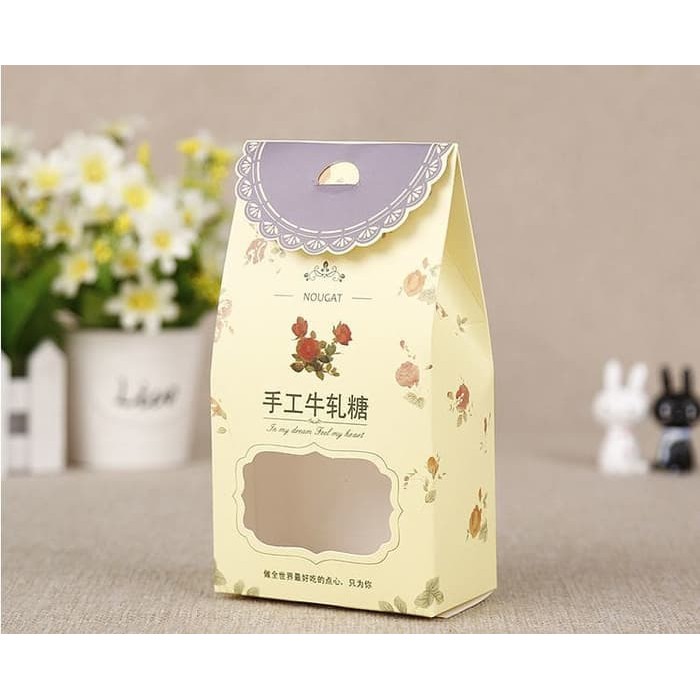 

CVCV344 Dus - Kardus - Kotak Kue - Cookies - Permen Nougat Milk Flower