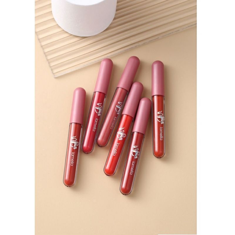 𝐌𝐀𝐓𝐓𝐄 𝐋𝐈𝐏𝐒𝐓𝐈𝐂𝐊 - Velvet Lip Glaze LIPSTIK Waterproof Tahan Lama dan Hasil Matte Anti air